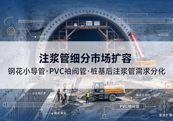 阿拉山口注浆管细分市场扩容，隧道钢花小导管、PVC 袖阀管、桩基后注浆管需求分化